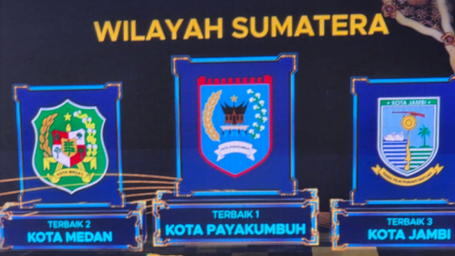 Kota Payakumbuh Kembali Raih Prestasi Tingkat Nasional, TP2DD Kota Terbaik  I Wilayah Sumatera