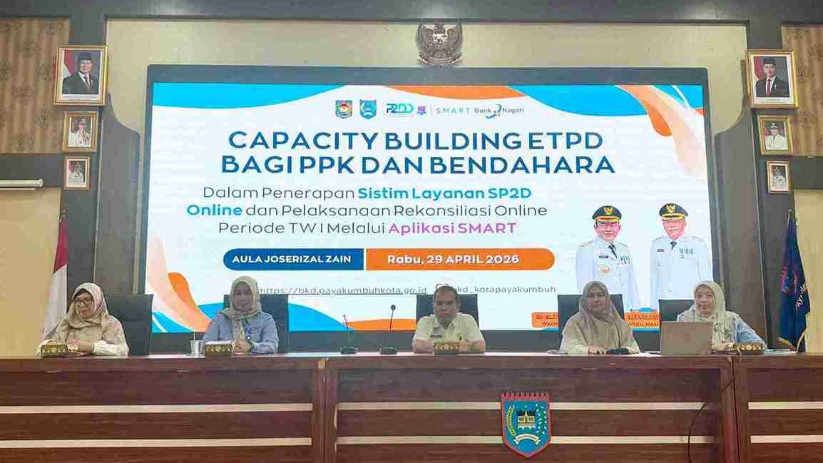 Pemerintah Kota Payakumbuh Gelar Capacity Building ETPD, Perkuat Digitalisasi Keuangan Daerah